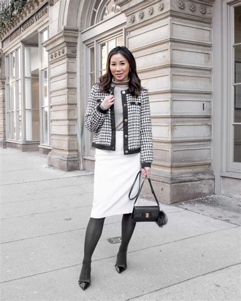 zara chanel inspired skirt|chanel girl look.